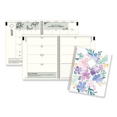 Cambridge® GreenPath Academic Year Weekly/Monthly Planner, GreenPath Art, 11 x 9.87, Floral Cover, 12-Month (July to June): 2023 to 2024