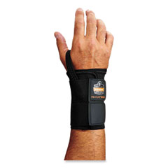ProFlex 4010 Double Strap Wrist Support, Medium, Fits Left Hand, Black