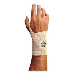 ergodyne® ProFlex 4000 Single Strap Wrist Support, Medium, Fits Left Hand, Tan, Ships in 1-3 Business Days