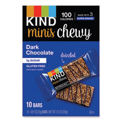 KIND Minis Chewy, Dark Chocolate, 0.81 oz,10/Pack