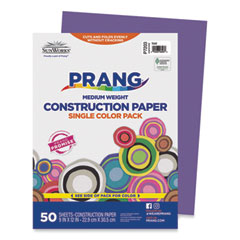 Prang® SunWorks Construction Paper, 50 lb Text Weight, 9 x 12, Violet, 50/Pack