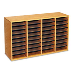 Safco® Adjustable Compartment Wood Literature Organizers