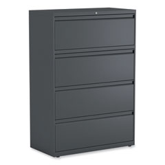 Alera® Lateral File, 4 Legal/Letter/A4/A5-Size File Drawers, Charcoal, 36" x 18.63" x 52.5"
