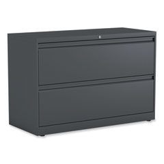 Alera® Lateral File, 2 Legal/Letter-Size File Drawers, Charcoal, 42" x 18.63" x 28"