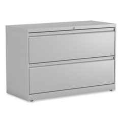 Alera® Lateral File, 2 Legal/Letter-Size File Drawers, Light Gray, 42" x 18.63" x 28"