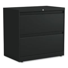 Alera® Lateral File, 2 Legal/Letter-Size File Drawers, Black, 30" x 18.63" x 28"