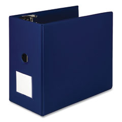 Samsill® Clean Touch Locking D-Ring Reference Binder Protected w/Antimicrobial Additive, 3 Rings, 6" Capacity, 11 x 8.5, Blue