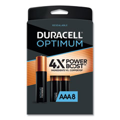 Duracell® Optimum Alkaline AAA Batteries, 8/Pack