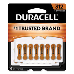 Duracell® Hearing Aid Battery, #312, 16/Pack