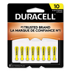 Duracell® Hearing Aid Battery, #10, 8/Pack