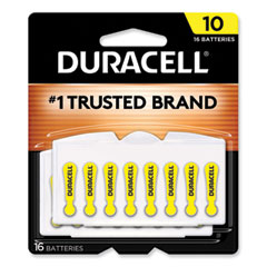 Duracell® Hearing Aid Battery, #10, 16/Pack