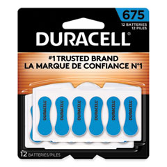 Duracell® Hearing Aid Battery, #675, 12/Pack