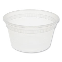 Pactiv Evergreen Newspring DELItainer Microwavable Container, 12 oz, 4.55 x 4.55 x 2.45, Clear, Plastic, 480/Carton
