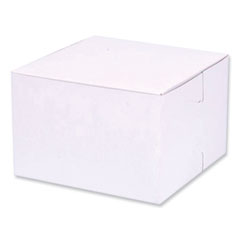 SCT® Bakery Boxes, Standard, 6 x 6 x 4, White, Paper, 250/Carton