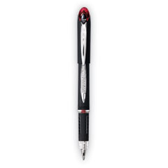 Jetstream Hybrid Gel Pen, Stick, Bold 1 mm, Red Ink, Black/Silver/Red Barrel