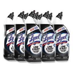 LYSOL® Brand Disinfectant Toilet Bowl Cleaner w/Lime/Rust Remover, Atlantic Fresh, 24 oz, 9/Carton