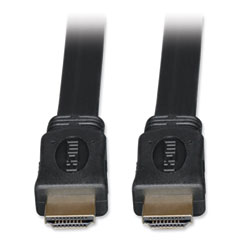 Tripp Lite High Speed HDMI Flat Cable, Ultra HD 4K, Digital Video with Audio (M/M), 3 ft, Black