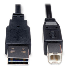 Tripp Lite by Eaton Universal Reversible USB 2.0 Cable, Reversible A to B (M/M), 6 ft, Black
