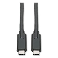 USB 3.1 Gen 1 (5 Gbps) Cable, USB Type-C (USB-C) to USB Type-C (M/M), 5 A, 6 ft, Black