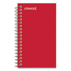 Universal® Wirebound Memo Book, Narrow Rule, Orange Cover, (50) 5 x 3 Sheets, 12/Pack