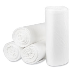 Pitt Plastics Eco Strong Plus Can Liners, 40 gal, 14 microns, 40 x 46 Natural, 250/Carton
