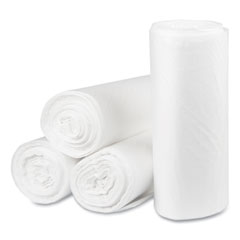 Pitt Plastics Eco Strong Plus Can Liners, 40 gal, 1.35 mil, 40 x 46, Natural, 100/Carton