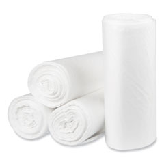 Pitt Plastics Eco Strong Plus Can Liners, 60 gal, 16 microns, 38 x 58, Natural, 200/Carton