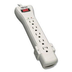Tripp Lite Protect It! Surge Protector, 7 AC Outlets, 7 ft Cord, 2,160 J, Light Gray