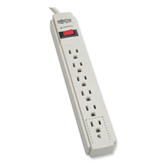 Tripp Lite by Eaton Protect It! Surge Protector, 6 AC Outlets, 15 ft Cord, 790 J, Light Gray