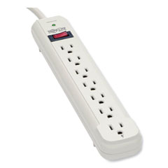 Tripp Lite Protect It! Surge Protector, 7 AC Outlets, 25 ft Cord, 1,080 J, Light Gray