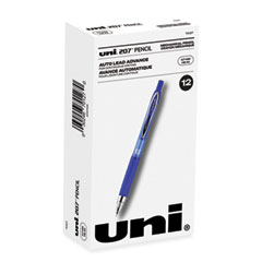 uniball® 207 Mechanical Pencil, 0.7 mm, HB (#2), Black Lead, Blue Barrel, Dozen
