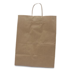 Kari-Out® Kraft Paper Bags, 13" x 7" x 17", Kraft, 250/Carton