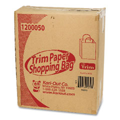 Kari-Out® Kraft Paper Bags, 8" x 5" x 11", Kraft, 250/Carton