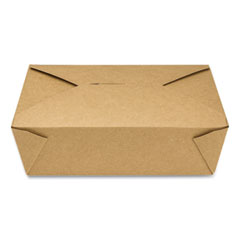 GEN Reclosable Kraft Take-Out Box, 76 oz, Paper, 200/Carton