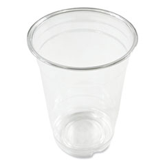 Boardwalk® Clear Plastic PETE Cups, 14 oz, 50/Bag, 20 Bags/Carton