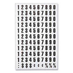 MasterVision® Interchangeable Magnetic Board Accessories, Numbers, Black, 0.75"h