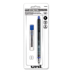 uniball® KuruToga Mechanical Pencil, 0.5 mm, HB (#2), Black Lead, Black Barrel