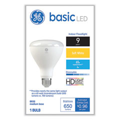 GE Basic LED Dimmable Indoor Flood Light Bulbs, BR30, 8 W, Soft White