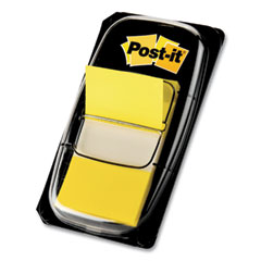 Post-it® Flags Marking Page Flags in Dispensers, Yellow, 50 Flags/Dispenser, 12 Dispensers/Box