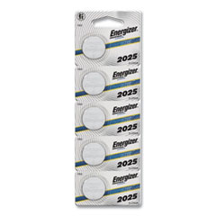 Energizer® Industrial Lithium CR2025 Coin Battery with Tear-Strip Packaging, 3 V, 100/Box