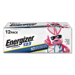 Energizer® Industrial Lithium CR123 Photo Battery, 3 V, 12/Pack