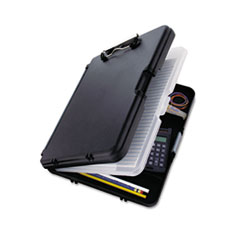 Saunders WorkMate II Storage Clipboard, 0.5" Clip Capacity, Holds 8.5 x 11 Sheets, Black/Charcoal