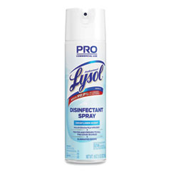 Professional LYSOL® Brand Disinfectant Spray, Crisp Linen, 19 oz Aerosol Spray, 12/Carton