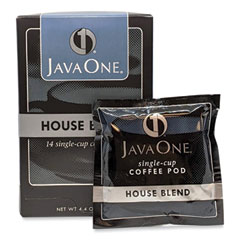 Java One® Coffee Pods, House Blend, Single Cup, 14/Box