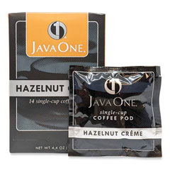 Java One® Coffee Pods, Hazelnut Creme, Single Cup, 14/Box