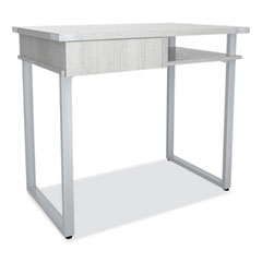 Mirella SOHO Desk with Drawer, 36.25" x 22.25" x 30", Gray