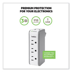 Belkin® Mini Surge Protector with USB Charger