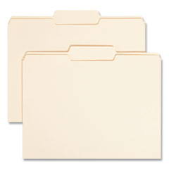 Manila File Folders, 1/3-Cut Tabs: Center Position, Letter Size, 0.75" Expansion, Manila, 100/Box