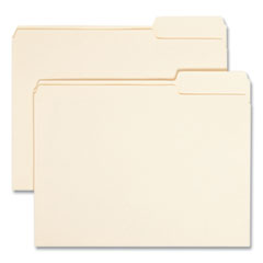 Manila File Folders, 1/3-Cut Tabs: Right Position, Letter Size, 0.75" Expansion, Manila, 100/Box
