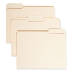 Smead™ Manila File Folders, 1/3-Cut Tabs: Assorted, Letter Size, 0.75" Expansion, Manila, 24/Pack